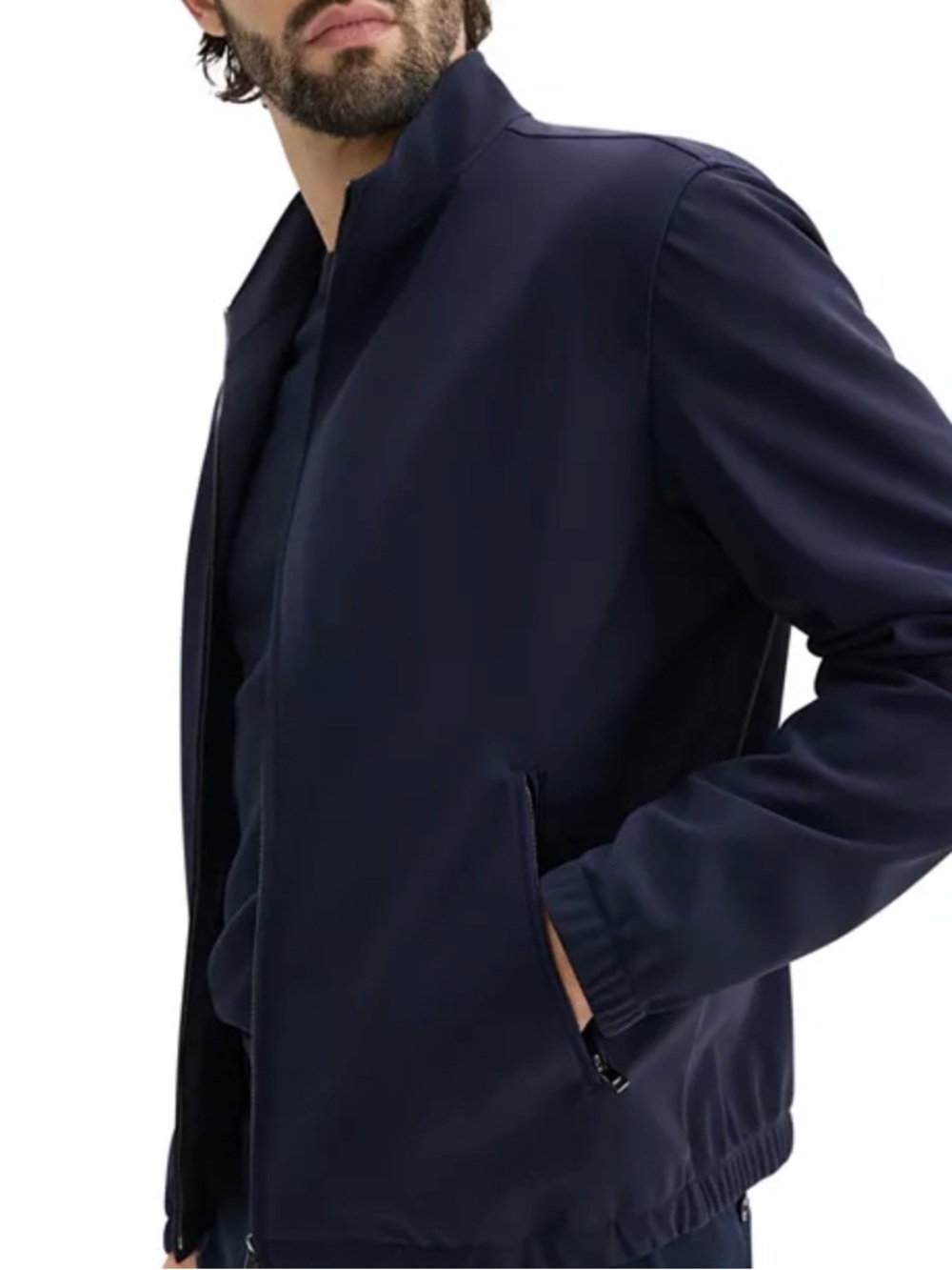 Theory Men's Stand Collar Zip Jacket EUC